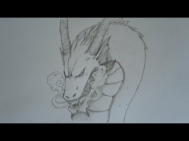 How to draw Epic Realistic Dragon | Step by Step Pencil Sketch Tutorial 🐉 class=