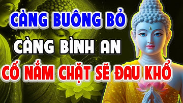 CÀNG BUÔNG BỎ CÀNG BÌNH AN, CỐ NẮM CHẶT SẼ ĐAU KHỔ | Lời Phật Dạy