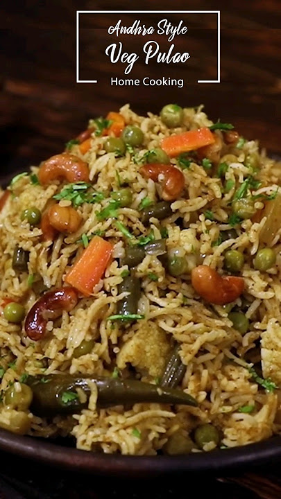 'Authentic Andhra Style Veg Pulao Recipe' #shorts