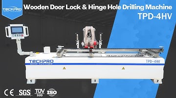 Affordable CNC Wooden Door Lock Mortising Machine and Side Hinge Holes Making Machine