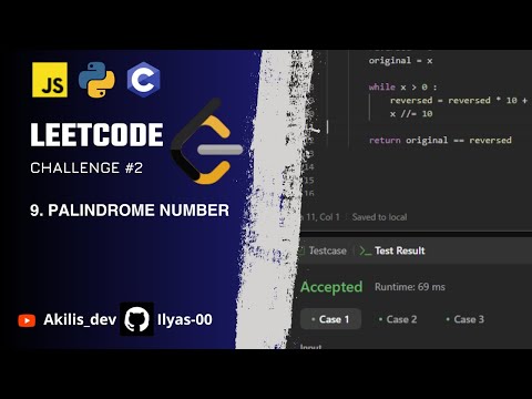 Palindrome Challenge: Python, C, and JavaScript Solutions on LeetCode