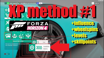 Forza Horizon 4 XP and skillpoints method #1