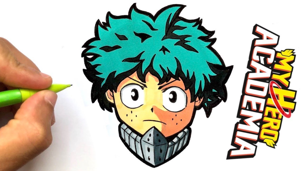 Tuto Dessin Izuku Midoriya Facile My Hero Academia Mha Manga