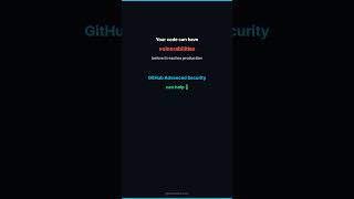 GitHub Advanced Security in 60 Seconds