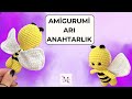 Amigurumi Arı Anahtarlık Yapımı | Kanat, Kafa ve Gövde Yapımı - Adım Adım