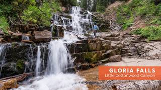 Hiking Gloria Falls in Little Cottonwood Canyon, Utah