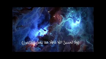 (وَلَا تَحْسَبَنَّ اللَّهَ غَافِلًا) (سورة ابراهيم 42)القارئ نايف الفيصل