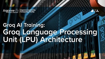 ALCF AI Testbed Training: Groq Tensor Streaming Architecture