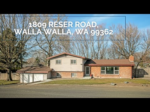 1809 Reser Road, Walla Walla, WA home video tour