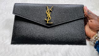 YSL Uptown Pouch Clutch Review - One Year Later - Sandra Skaar