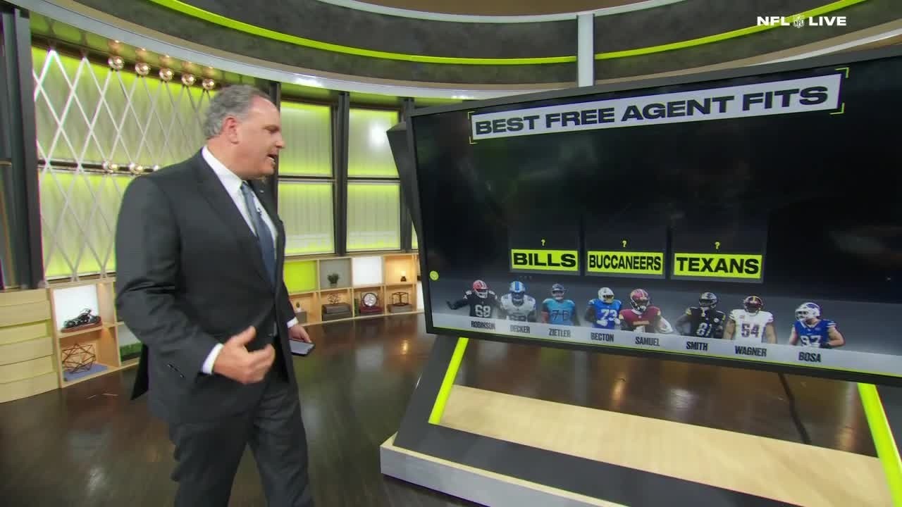 Mike Tannenbaum’s BEST FITS for top remaining free agents | NFL Live