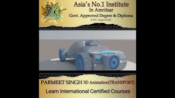 3D Transport BY Parmeet during 3D Animation Course by  XL Multimedia Institute