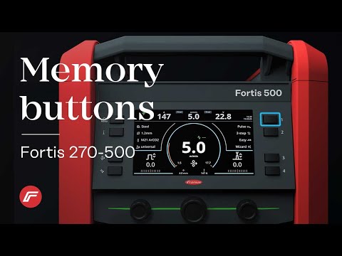Fortis 270 - 500 | UI Memory Buttons