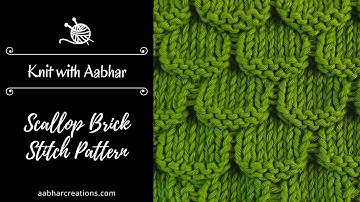 Scallop Brick Knitting Stitch - Easy And 🧶👌 Beautiful knitting pattern