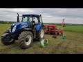 No-till посев подсолнуха. New Holland T6090 & Kverneland