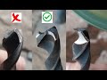 How to sharpen a drill bit  stainless steel drill bit sharpening