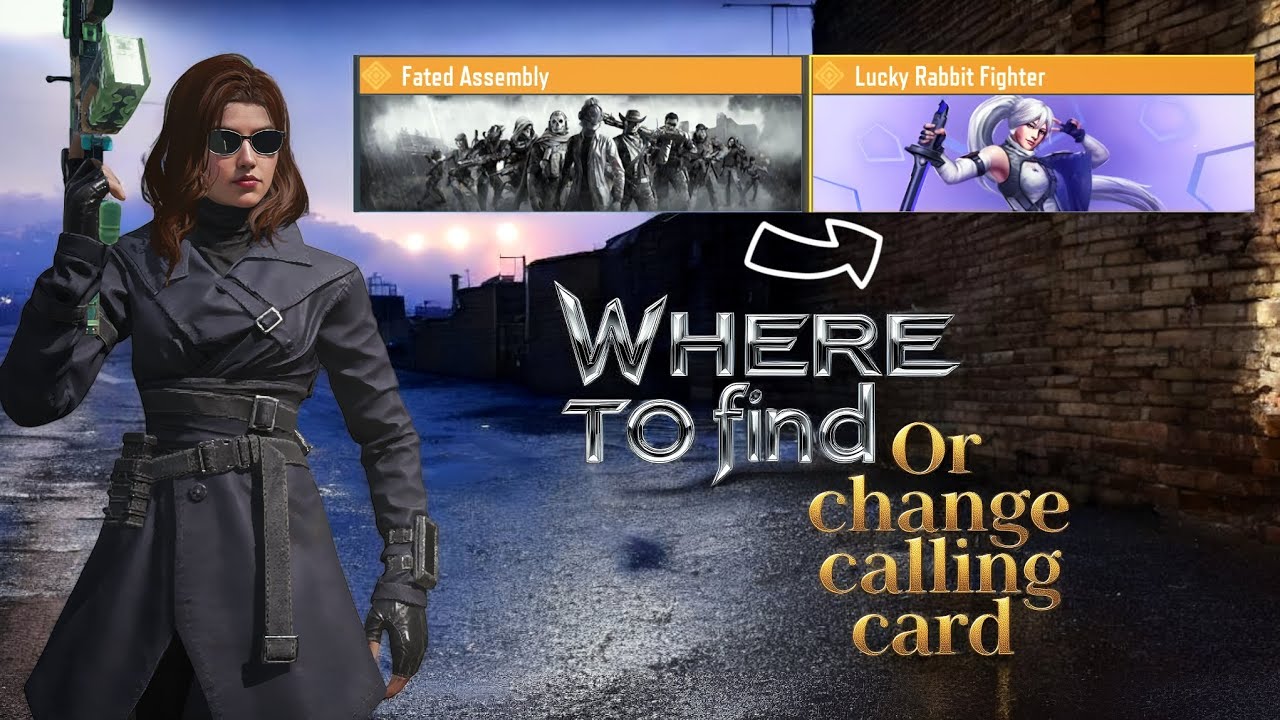 Where to find and change calling card COD Mobile - YouTube