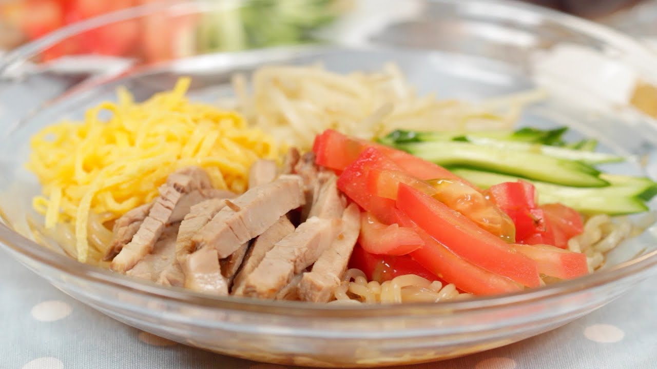 How to Make Low Calorie Hiyashi Chuka with Shirataki Noodles | Cooking with Dog