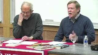 Fiction writers Elmore Leonard '50 and Peter Leonard discuss their work at Detroit Mercy