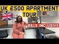 Uk   studio apartment tour 500 per month bills inclusive uk house tour  cost of renting in uk