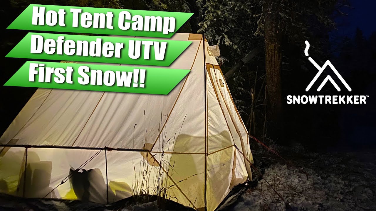 SnowTrekker Hot Tent Winter Camping in Canada YouTube