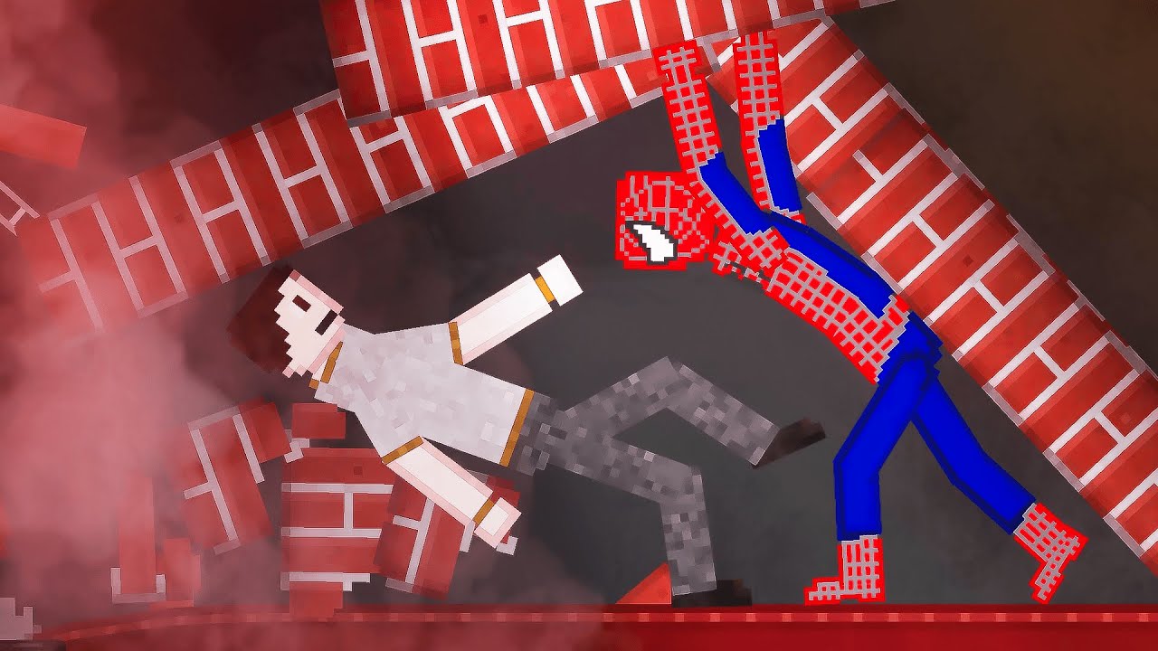 Spiderman Saves People in People Playground