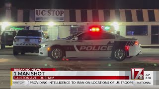 1 man shot outside of Durham smoke shop, police say
