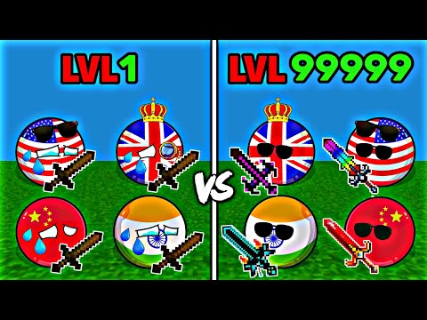 What If Countryballs Play Minecraft😱💥| INDIA'S Powerful Sword 😈🔥(Part 4) #countryballs #nutshell