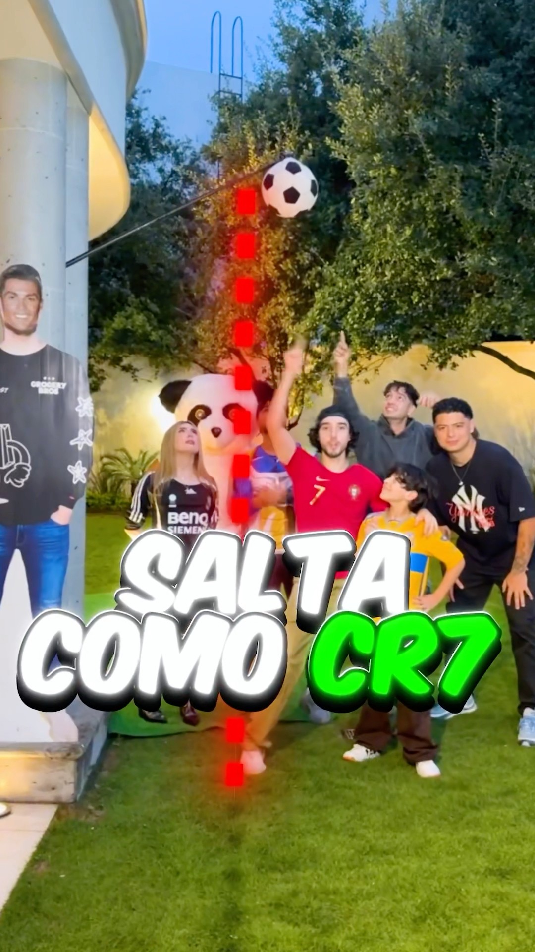 EL QUE SALTE COMO CR7 GANA?ADIVINA QUIEN PUDO?
