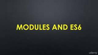 14 Modules and ES6