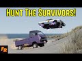 Hunt the survivors  hover car chases  beamng drive