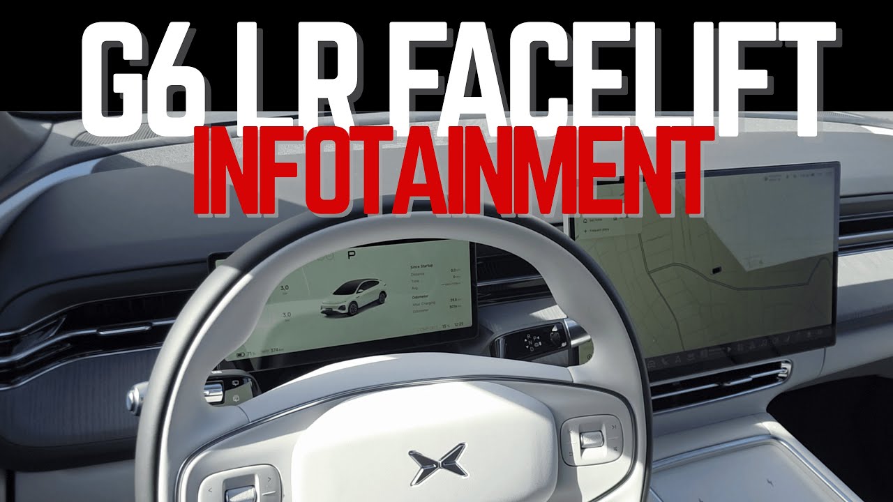 Экраны и информационно-развлекательная система обновленного XPeng G6: подробный обзор