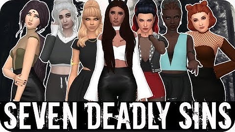 SEVEN DEADLY SINS 💀 | Sims 4 Create A Sim