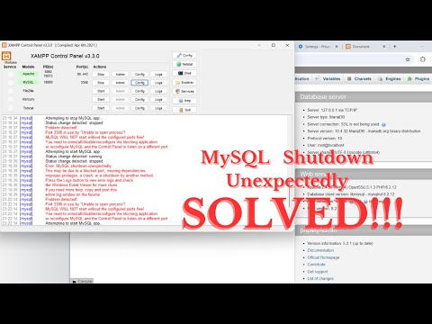 ❗SOLVED❗Problem Detected! Port 3306 in use by "Unable to open process" MySQL Shutdown Unexpectedly