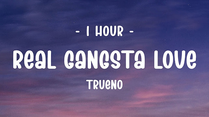 [1 HOUR] Trueno - REAL GANGSTA LOVE (Letra/Lyrics)