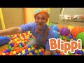 Learning With Blippi At An Indoor Playground For Kids | Educational Videos For Toddlers