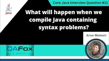 What will happen when we compile Java containing syntax problems (Core Java Interview Question #11)