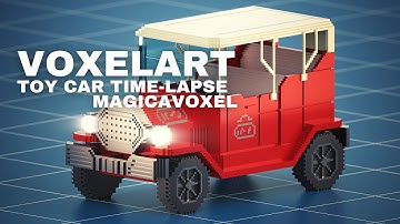 VOXELART Toy Car Time-lapse - MAGICAVOXEL