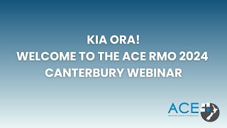 Canterbury Hospital ACE RMO Webinar 2024