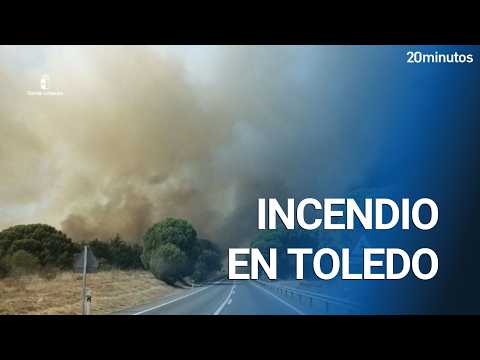 Video Incendio entre TOLEDO y MADRID: evacuada una URBANIZACIÓN y confinado un MUNICIPIO