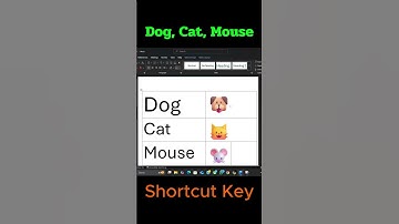 🐶🐱🐭 Create Dog, Cat & Mouse Symbols in Microsoft Word | Easy Word Tricks #shorts #shortsvideo #cat