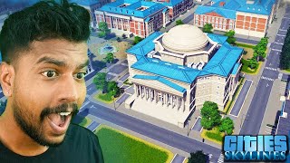 I BUILD A UNIVERSITY IN MY CITY 🎓 !! Cities Skylines (Part 5)