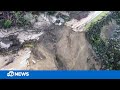 Drone video shows aftermath of massive landslide on Hwy. 1 near Big Sur