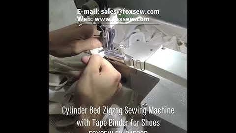 Cylinder Bed Zigzag Sewing Machine with Tape Binder for Shoes