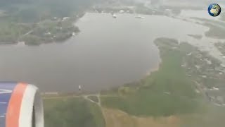 Полное видео посадки сгоревшего в Шереметьево самолета SSJ100
