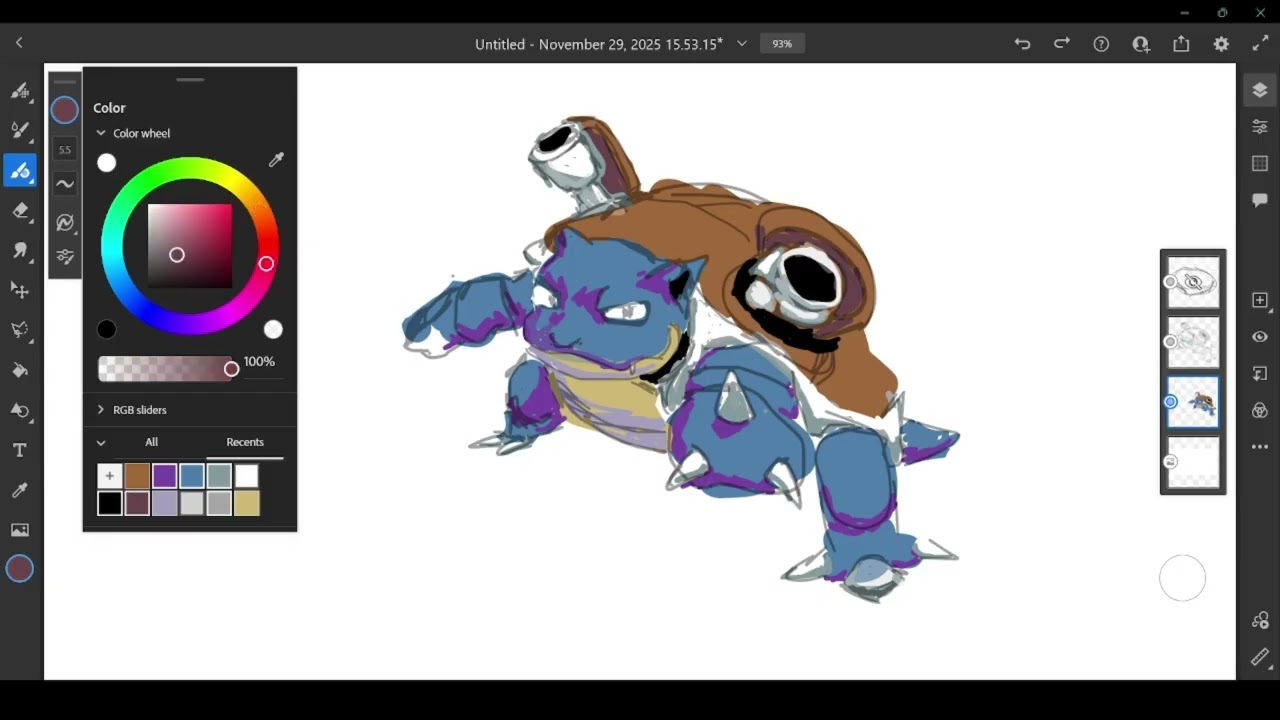 a Blastoise drawing :)