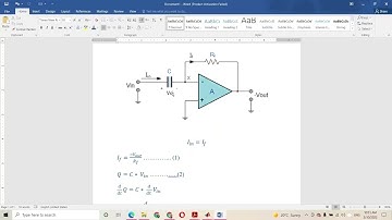 Experiment 4 : OP-AMP as a Differentiator using MATLAB SIMULINK.