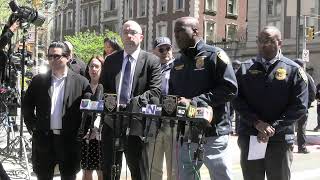 Watch as NYPD executives make a law enforcement announcement updating the media on ongoing protests.