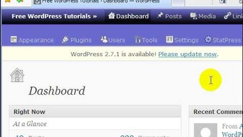 How to Upgrade WordPress 2.7 Using the New Auto-Upgrade Feature