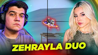 1 YIL SONRA ZEHRA İLE DUO VS SQUAD ATTIK!! | PUBG Mobile Gameplay (Duo vs Squad)